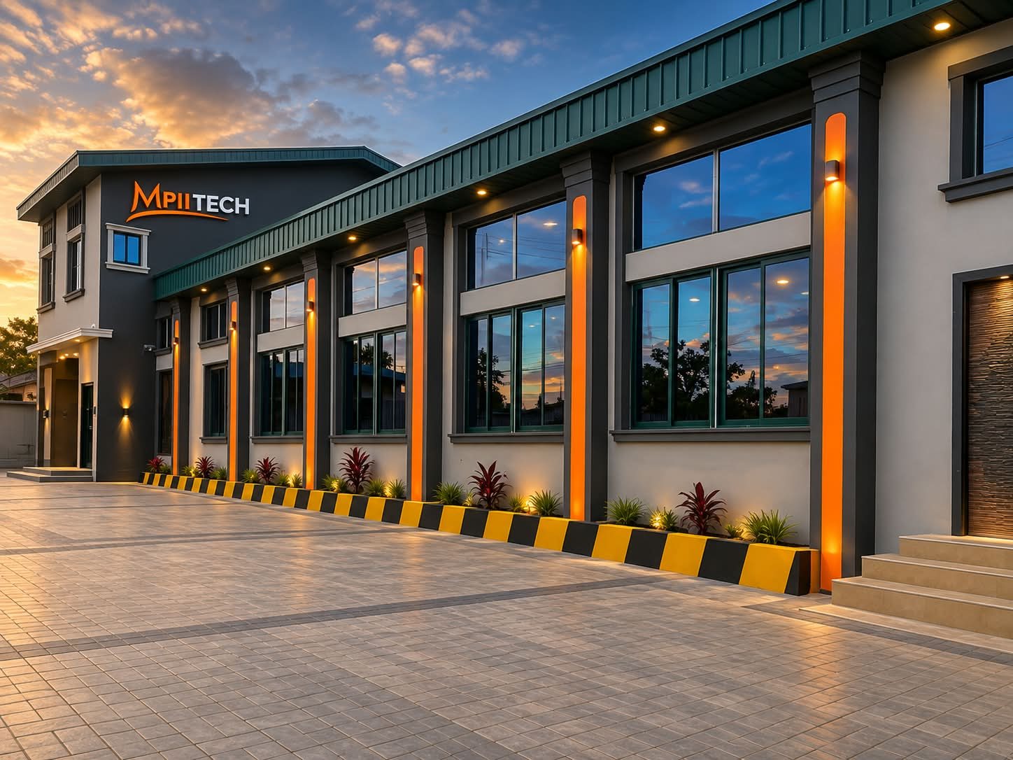 The MPIITECH training center in Modakeke at sunset